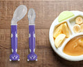 Kassy Pop Curated Just for You Baby Silicone Feeding Spoon (Purple, One Size)