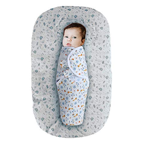 KASSY POP CURATED JUST FOR YOU Protective Thick and Comfortable Cotton Baby Bedding with Mosquito Net and Pillow for Baby Boys and Girls (0-24 Months)