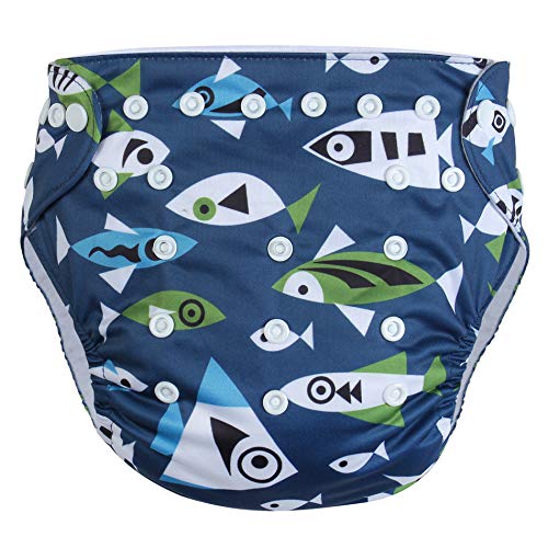 KASSY POP Polyester Reusable Pocket Cloth Diaper for Babies with 3 Layer Microfiber Insert, 3 in 1 (Size for 0-36 Months)