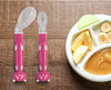 Kassy Pop Curated Just for You Baby's Silicone Feeding Spoon (Pink)- Pack of 2