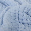 KASSY POP Kids Muslin Cotton Bath Towel, Blanket, Swaddle,105 X 105 cm, Blue